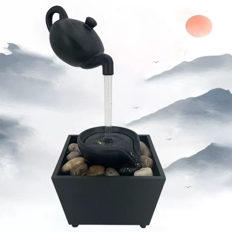 Floating Teapot Illusion Water Fountain Decor - product image 3