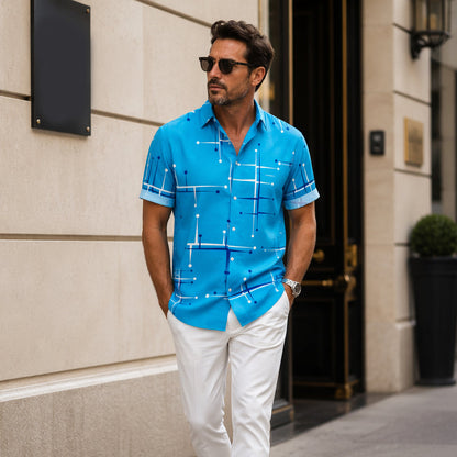 📢📢40% OFF !! ⏰Men's Relaxed Fit Button Down Shirt
