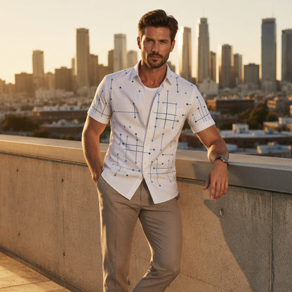 📢📢40% OFF !! ⏰Men's Relaxed Fit Button Down Shirt