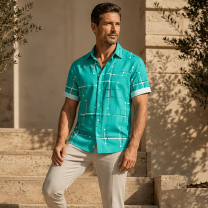 📢📢40% OFF !! ⏰Men's Relaxed Fit Button Down Shirt