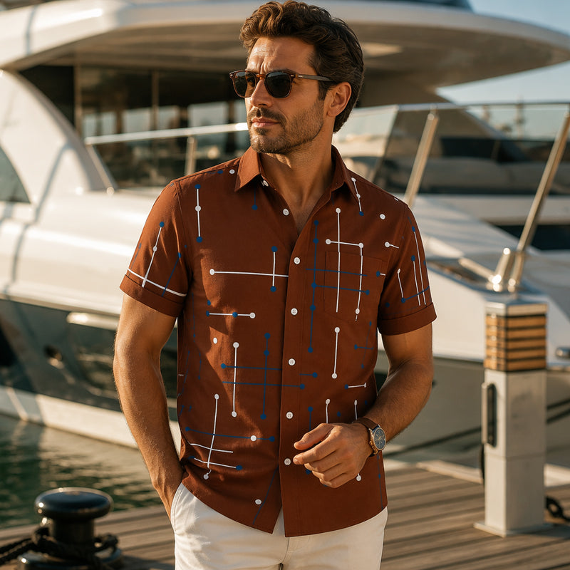 📢📢40% OFF !! ⏰Men's Relaxed Fit Button Down Shirt