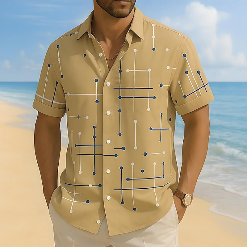 📢📢40% OFF !! ⏰Men's Relaxed Fit Button Down Shirt