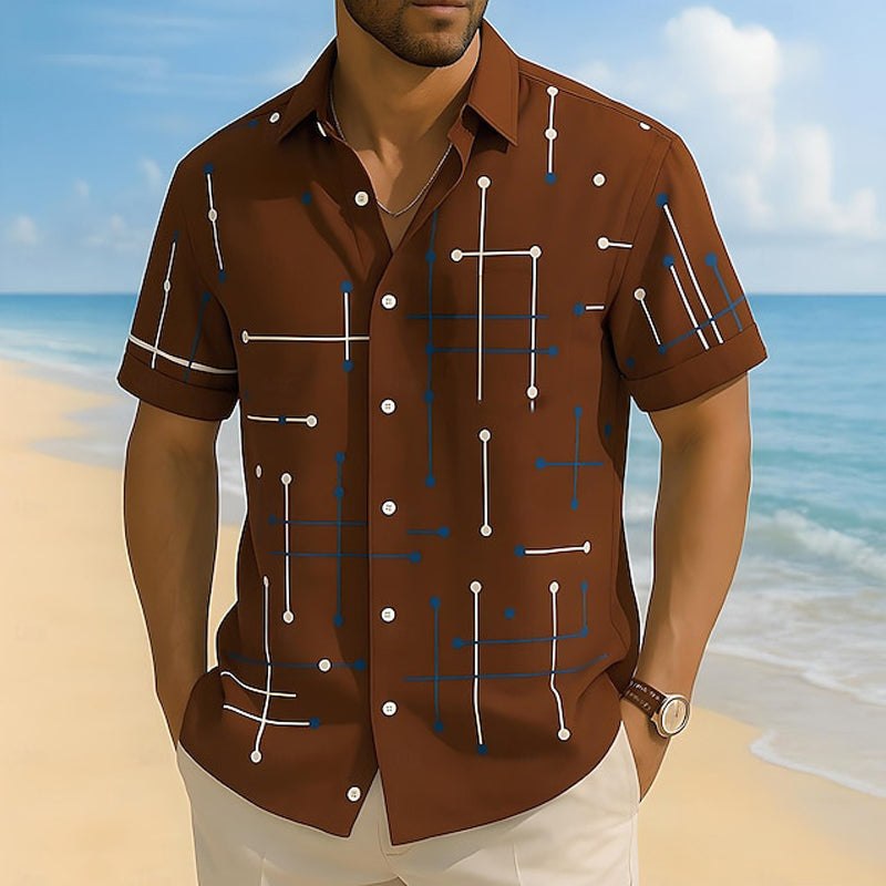 📢📢40% OFF !! ⏰Men's Relaxed Fit Button Down Shirt