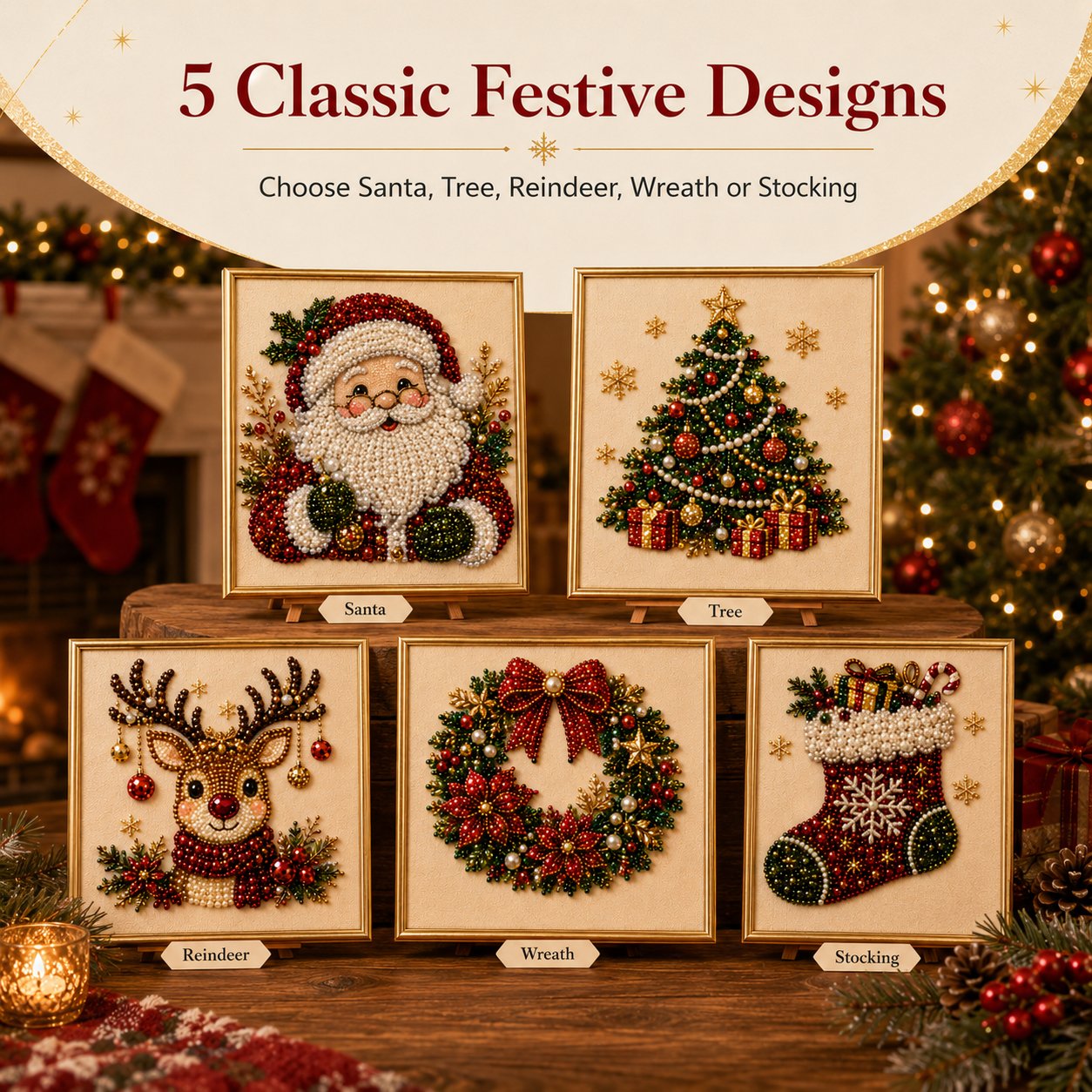 DIY Christmas Pearl Diamond Painting Kit - product image 6